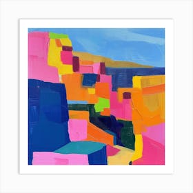 Abstract Travel Collection Cartagena Colombia 2 Art Print