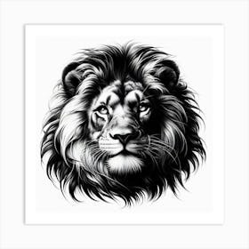 Lion Head 11 Art Print