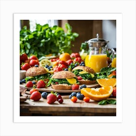 A healthy breakfast 1 Art Print