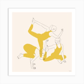 Yoga Revolution Square Art Print