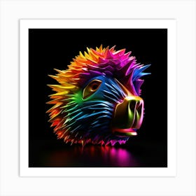 Rainbow Hedgehog Affiche