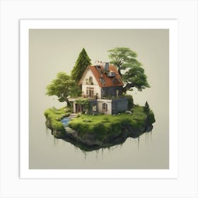 House On An Island Art Print