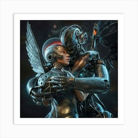 Cyborg Love Art Print