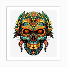 Day Of The Dead Skull 7 Art Print