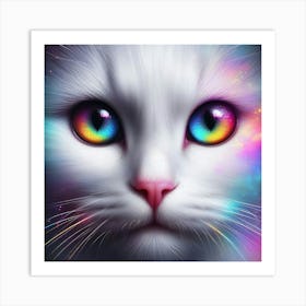 Galaxy Cat Art Print