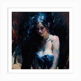 That Night Ethereal Strokes Capture The Shy Un(2) Art Print