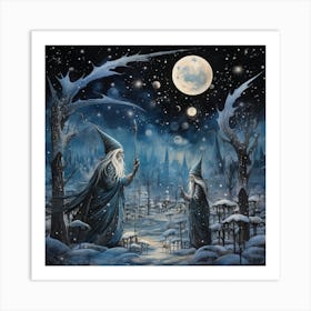 Wizard And The Witch Art Print