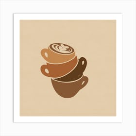 Latte Stack Art Print