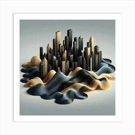 Cityscape Stock Videos & Royalty-Free Footage 1 Art Print