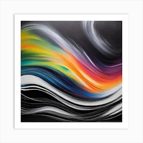 Rainbow Wave Art Print