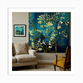 Default Almond Blossom Vincent Van Gogh Living Room Art 0 Art Print