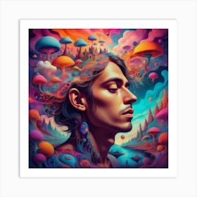 A Portrait Of A Dreamer Art Print