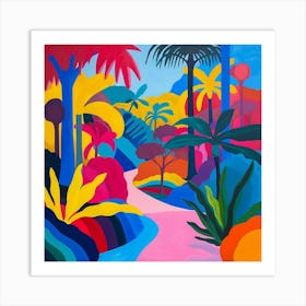 Colourful Gardens Naples Botanical Garden Usa 2 Art Print