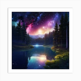 Starry Night Sky 10 Art Print