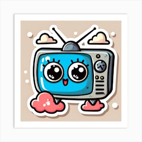 Cartoon Tv 4 Art Print