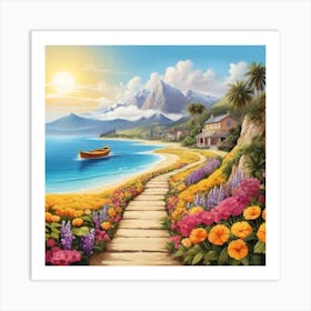 Path To The Beach1 Art Print