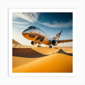 Airplane Desert (17) Art Print