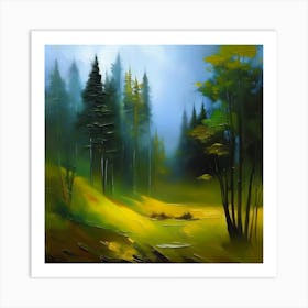 Dreamy Landscape Painting Art Print Art Print