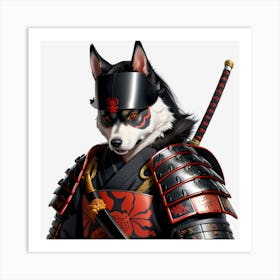 Samurai Dog Art Print