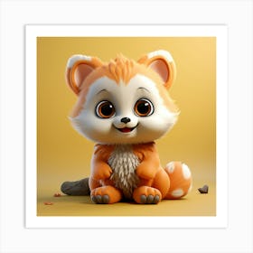 Cute Fox 59 Art Print