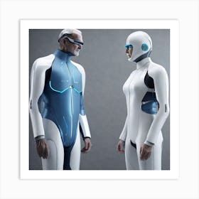 Futuristic Couple 10 Art Print