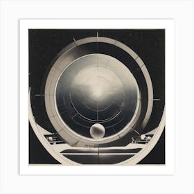 Spaceship In Space 17 Art Print