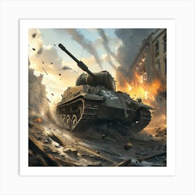 World Of Tanks Art Print