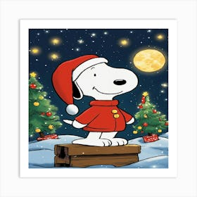 Snoopy Christmas Art Print