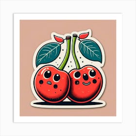 Cherry Couple 2 Art Print