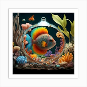 Fish In A Bowl Art Print