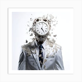 Clock In The Head Art Print