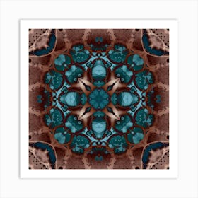 The Pattern Is Blue Bubbles 2 Art Print