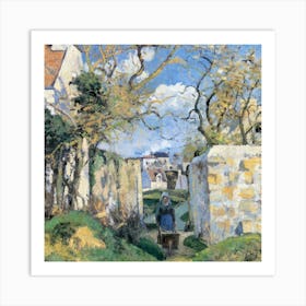 Woman In A Garden Art Print