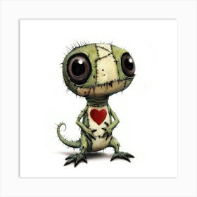 Lizard With A Heart 1 Poster