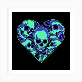 Neon Anatomical Love Art Print