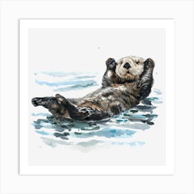 Sea Otter Art Print