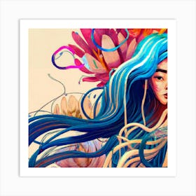 Asian Girl 6 Art Print