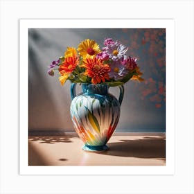 Vase Of Flowers 2 Art Print