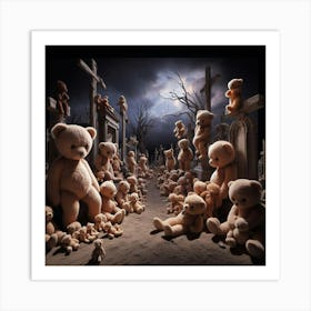 Teddy Bears 12 Art Print