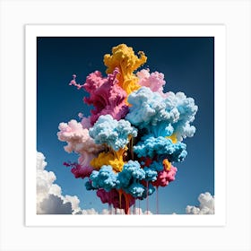 Paint Clouds Art Print