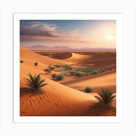 Sahara Desert Landscape 7 Art Print