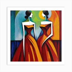 Two Women Art Print