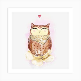 Cute Owl 2 Art Print