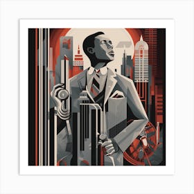 Man In A Suit 1 Art Print