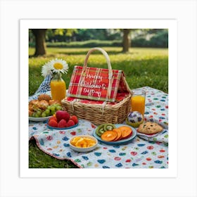 Picnic Basket Art Print