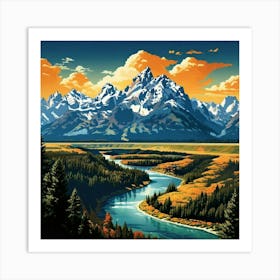 Grand Teton National Park Art Print