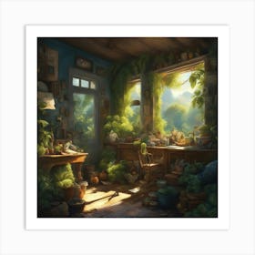 Room Full Of Plants Art Print