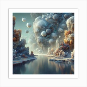 Fractal Landscape Art Print