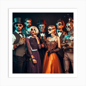 Day Of The Dead Party 1 Art Print