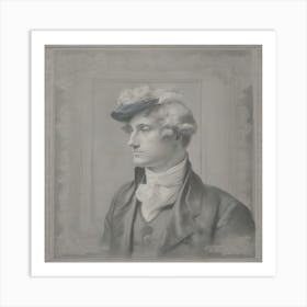 Portrait Of George Washington Art Print